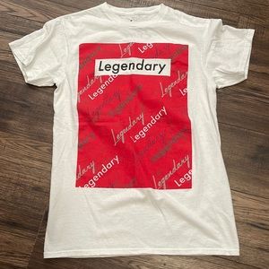 Vibes “Legendary” White Short Sleeve Tee Shirt